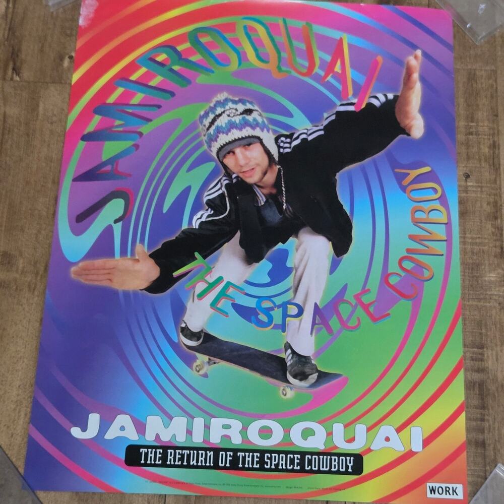 Vtg 1995 Jamiroquai The Return of the Space Cowboy Promo Poster